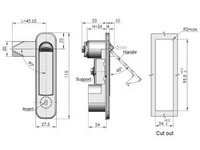 MS737 Swing Handle Cabinet Lock