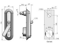 MS839 Swing Handle Cabinet Lock