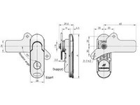 MS843 Swing Handle Cabinet Lock