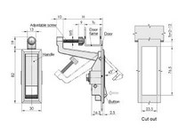 MS708 Swing Handle Cabinet Lock