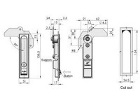 MS710 Swing Handle Cabinet Lock