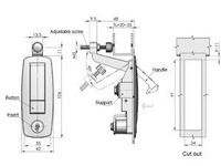 MS718 Swing Handle Cabinet Lock