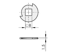 MS843 Swing Handle Cabinet Lock